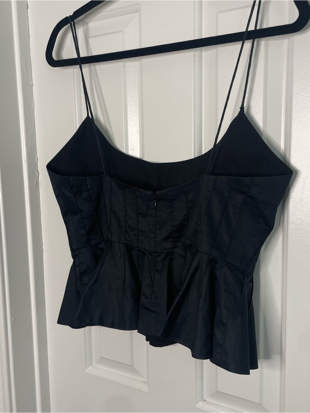 Hunter Bell Celia Pleated Peplum Top Size 6 - Picture 11 of 13